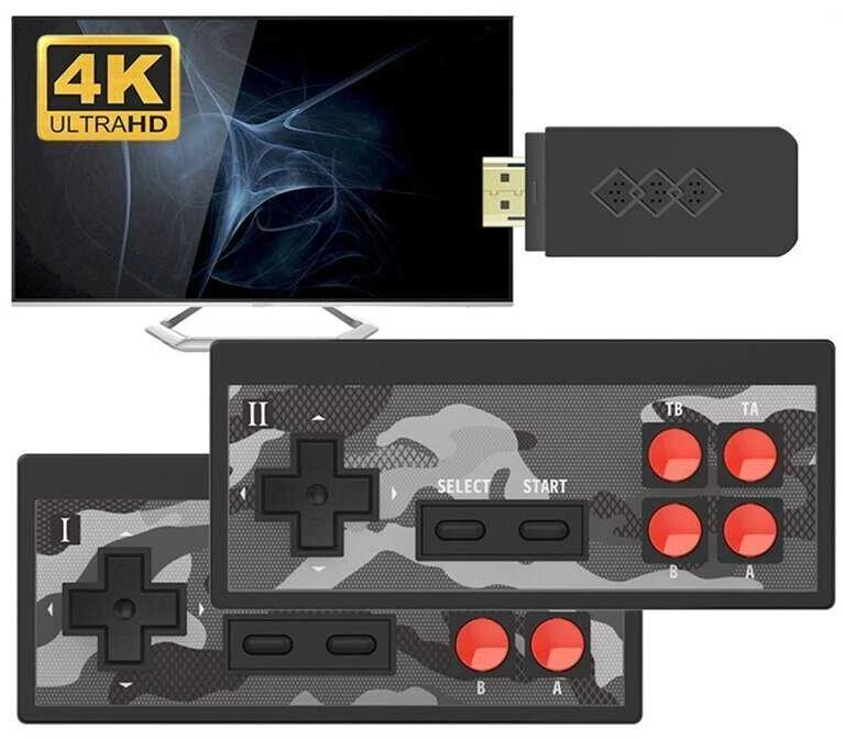 Belaidė klasikinių TV žaidimų konsolė HappyJoe Y2HD Plus 1800 Games + Download