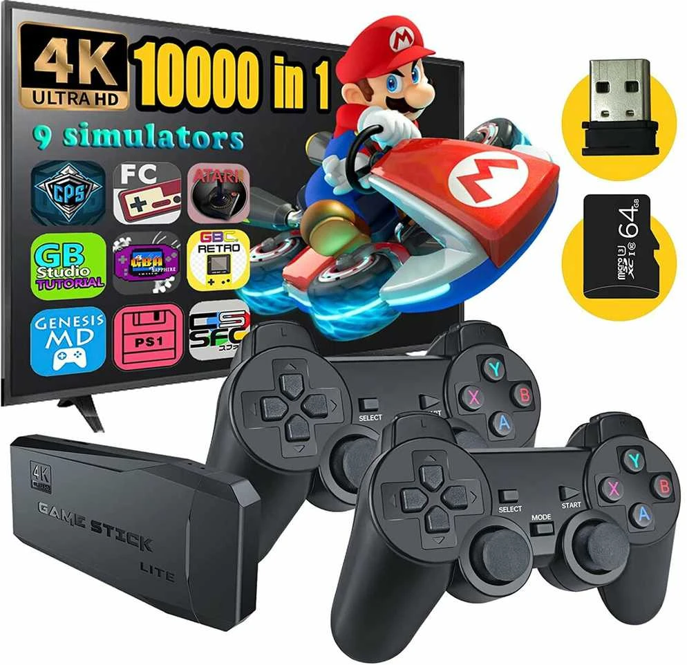 Belaidė klasikinių TV žaidimų konsolė HappyJoe Y3 Lite 10000 Games + Download