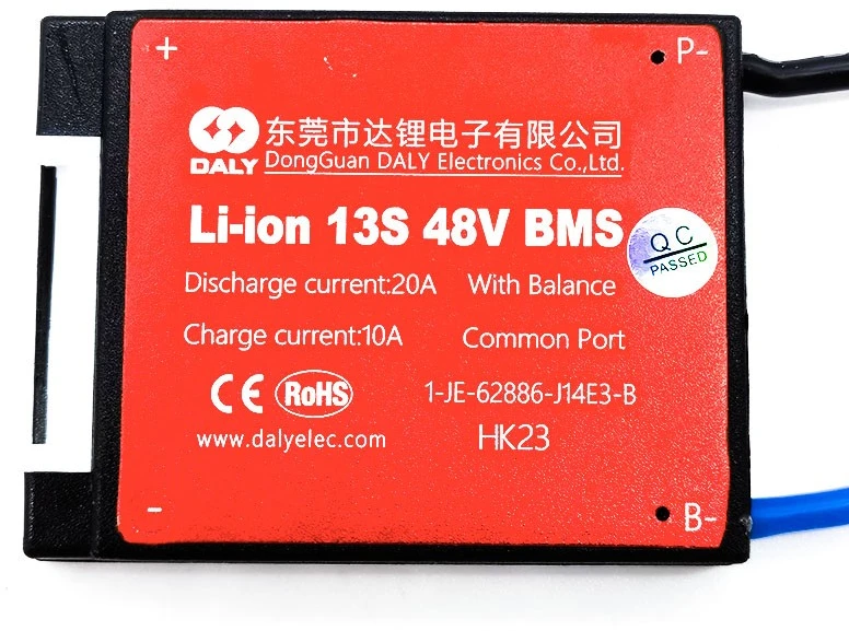 BMS plokštė 13S 48V 20A DALY