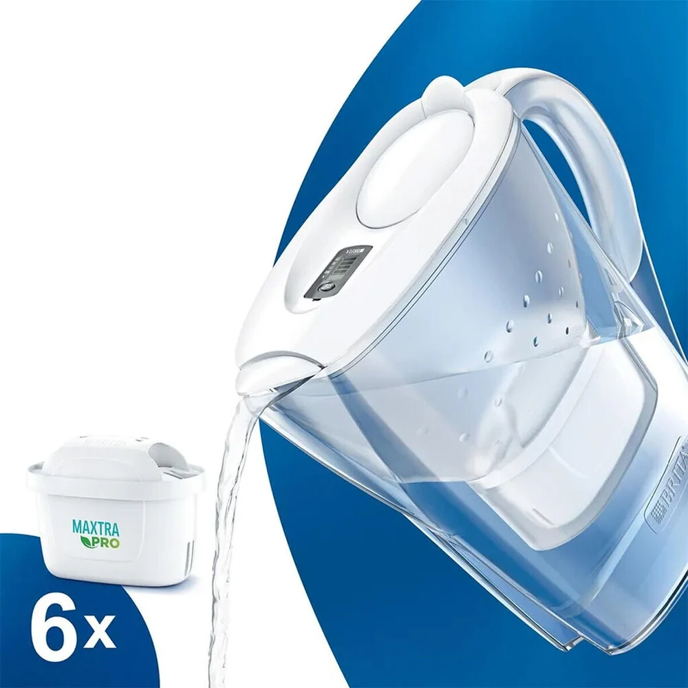 Brita Marella vandens ąsotis 2.4L ir Maxtra Pro+ filtrai, 6 vnt.