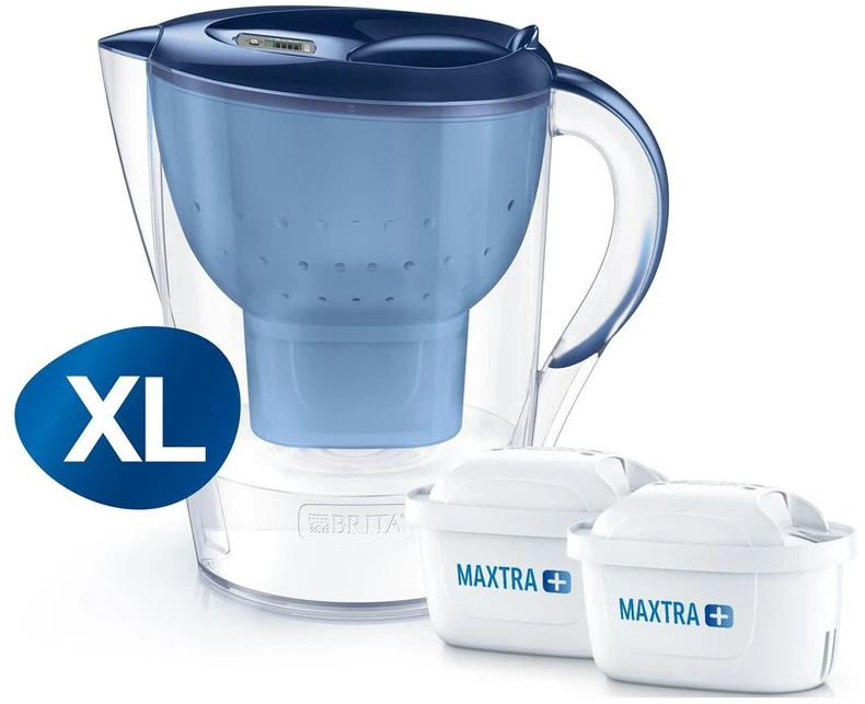 BRITA vandens filtravimo ąsotis Marella, mėlynas 1040565 – 3,5L +2vnt. Maxtra+