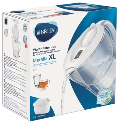Brita Marella XL 3.5L vandens ąsotis ir Maxtra Pro+ filtrai, 4 vnt.