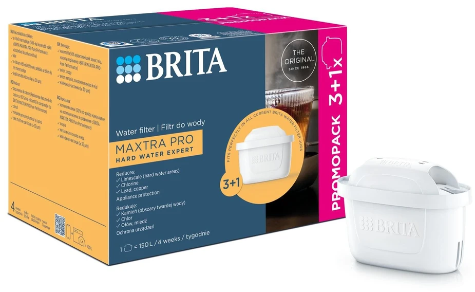 BRITA MAXTRA PRO HARD WATER EXP filtras pak.3+1