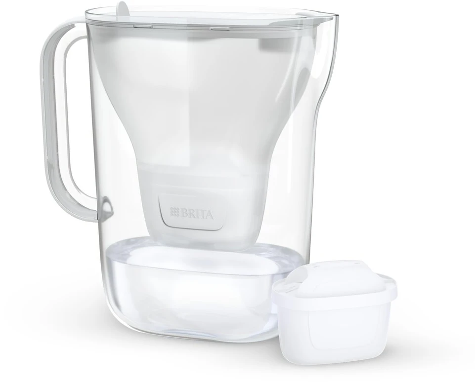 Vandens filtravimo ąsotis BRITA Style Essential 2.4L, baltas su 2x MAXTRA PRO filtrais