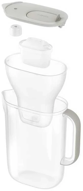 BRITA STYLE ESSENTIAL LED vandens filtravimo indas, 2,4l +2MX, smėlio spalvos