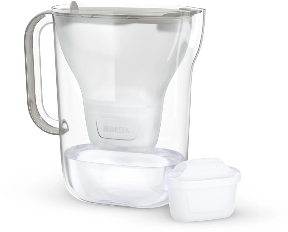 Vandens filtravimo ąsotis BRITA Style Essential 2.4L, smėlio spalvos su 2x MAXTRA PRO filtrais