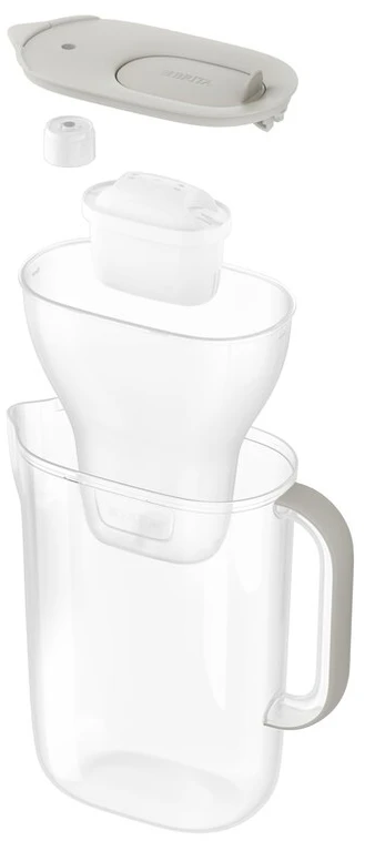 Vandens filtravimo ąsotis BRITA Style Essential 2.4L, smėlio spalvos su 2x MAXTRA PRO filtrais