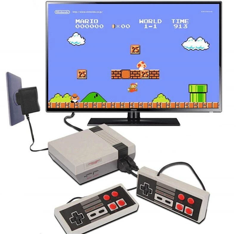 Riff AV620 Retro TV AV analoginė žaidimų konsolė su dviem valdikliais su 620 integruotų žaidimų