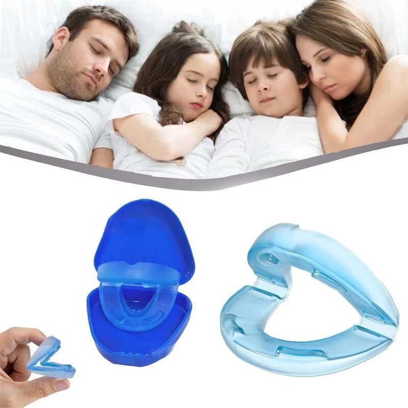 Burnos kapa Anti-snore nuo knarkimo su laikymo dėžute, mėlyna