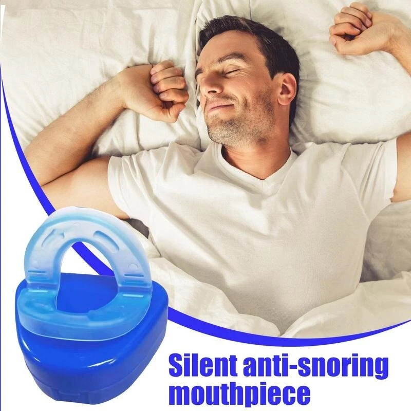 Burnos kapa Anti-snore nuo knarkimo su laikymo dėžute, mėlyna