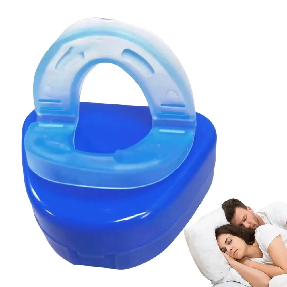 Burnos kapa Anti-snore nuo knarkimo su laikymo dėžute, mėlyna