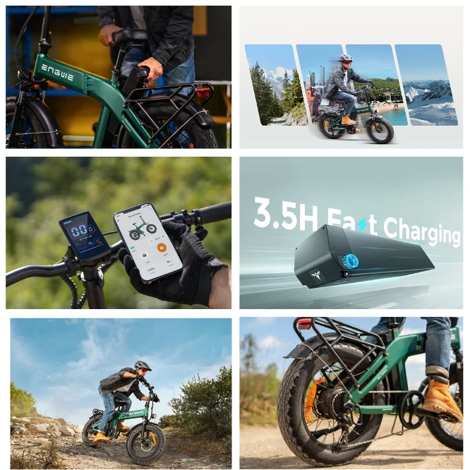 ENGWE EP-2 3.0 BOOST 250W 20" Electric Bike (Žalias)