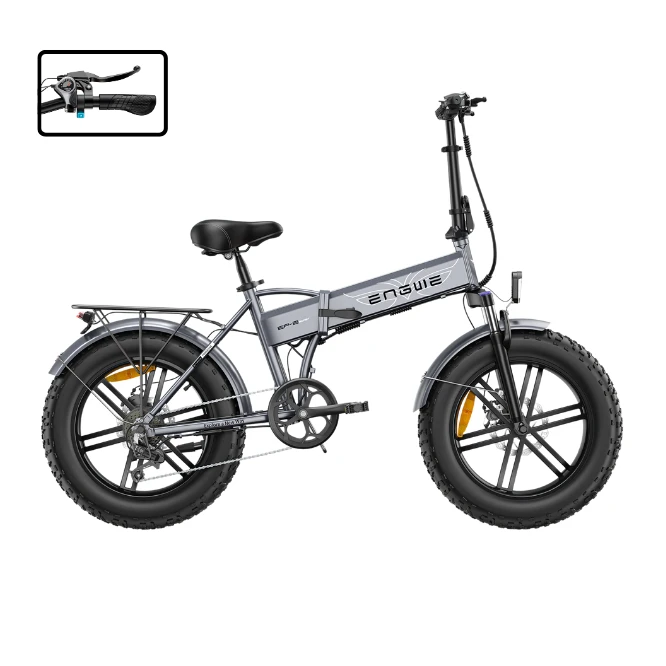 ENGWE EP-2 PRO BOOST elektrinis dviratis (20"), juoda, standartinė (su „Boost“ mygtuku)