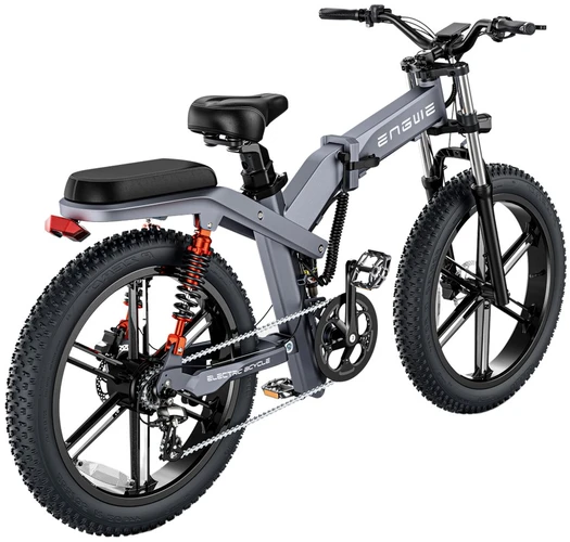 Dviratis 26" elektrinis Engwe X26 dviguba baterija pilkas