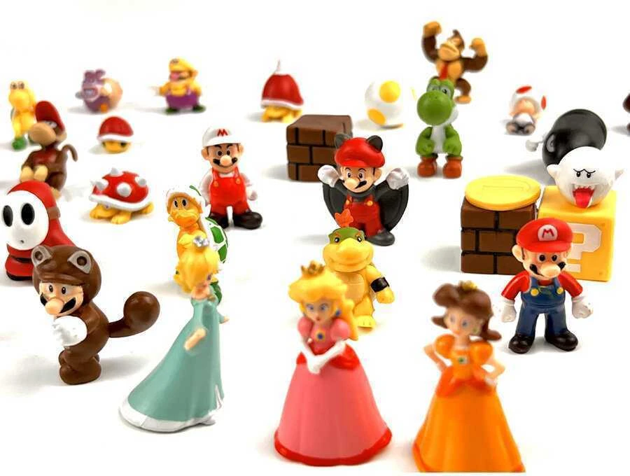 Figūrėlių rinkinys su maišeliu Super Mario Bros, 48 vnt