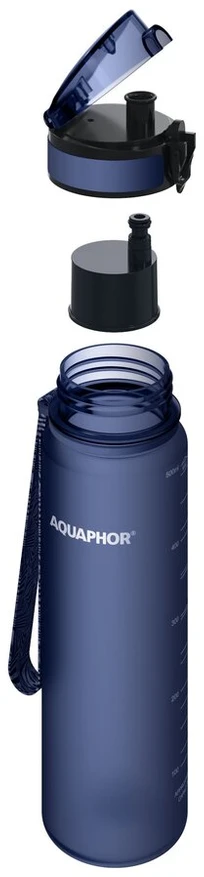 Gertuvė Filtras-butelis Aquaphor City, 500 ml, tamsiai mėlyna