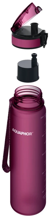 Gertuvė Filtras-butelis Aquaphor City, 500 ml, vyšnių raudonumo