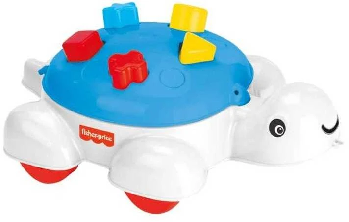 Formelių rūšiuoklis-vėžlys, su ratukais, Dolu Fisher Price, 1804
