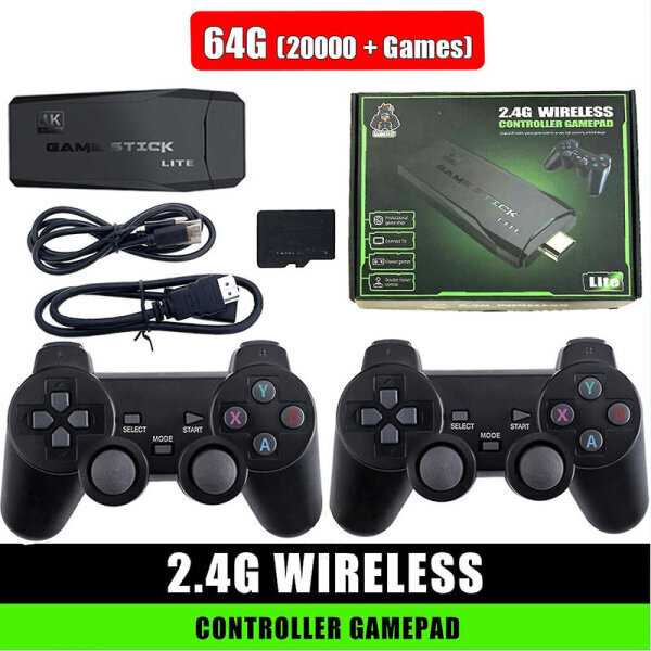 Game Console 20000+ 4k HDmi TV Video Game Stick Retro žaidimų konsolė su 2 belaidžiu valdikliu 4k Game Stick 100% nauja TAO Db 64g
