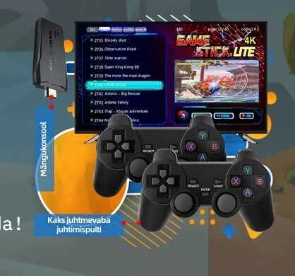 Gamestick Retro žaidimų konsolė 10 000 žaidimų 32 GB
