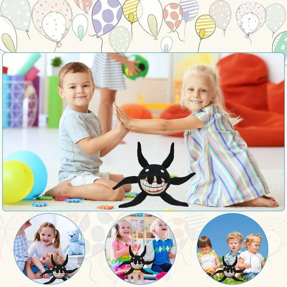 Happyjoe Minkštas pliušinis žaislas Monster Horror Juodas, 30cm