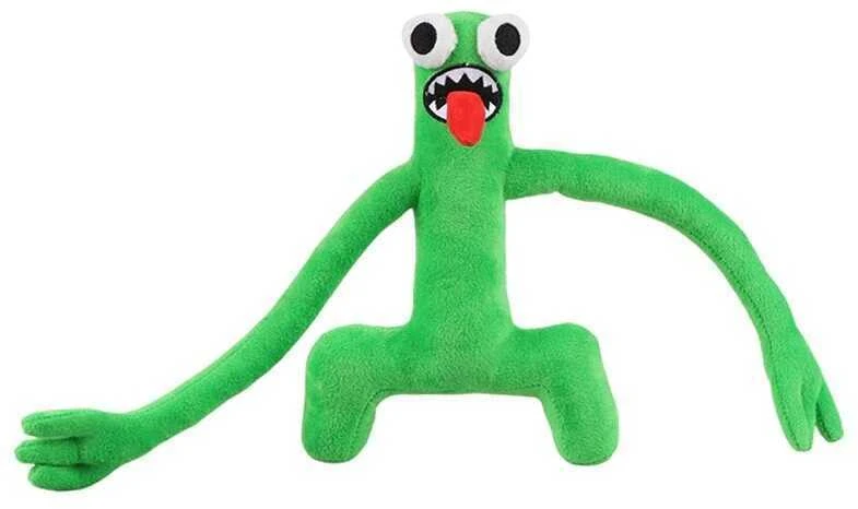 Happyjoe Minkštas pliušinis žaislas Rainbow friends, žaliasis ilgarankis, 30cm