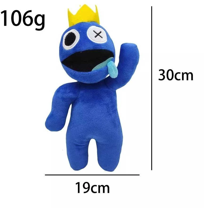 Happyjoe Minkštas pliušinis žaislas Rainbow friends, mėlynas-pakelta ranka, 30cm
