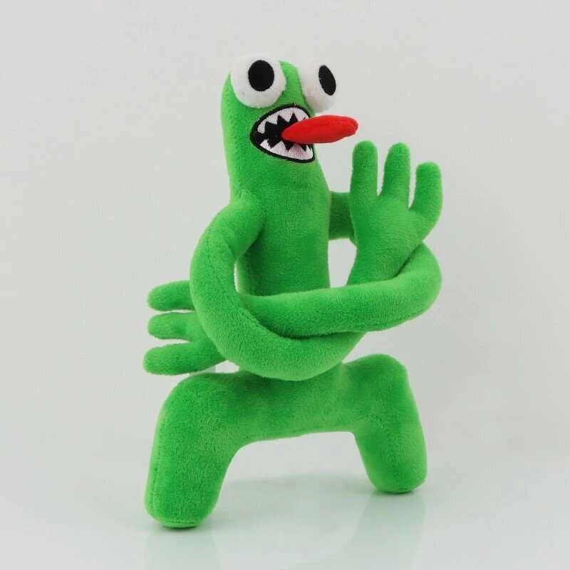 Happyjoe Minkštas pliušinis žaislas Rainbow friends, žaliasis ilgarankis, 30cm