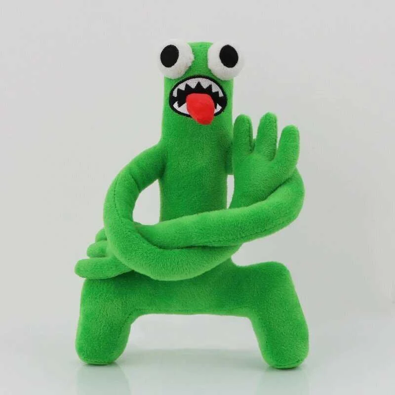 Happyjoe Minkštas pliušinis žaislas Rainbow friends, žaliasis ilgarankis, 30cm