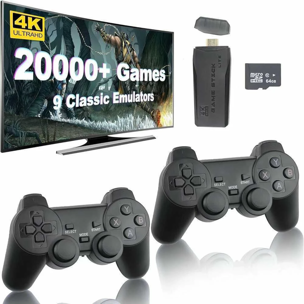 HappyJoe Plug & Play 20000+ Games, 4K HDMI, 64GB