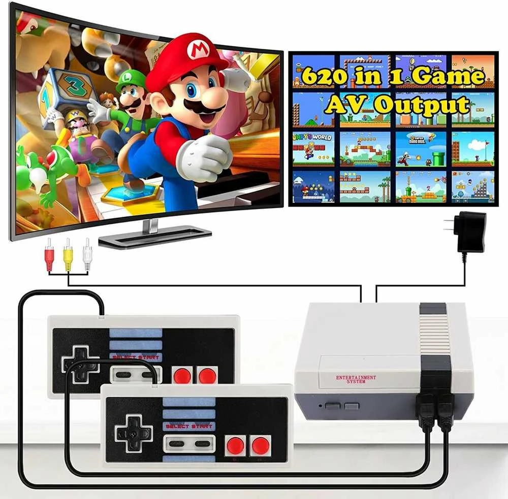 Happyjoe Retro žaidimų konsolė Super Mario, Tanks, Bomber Man