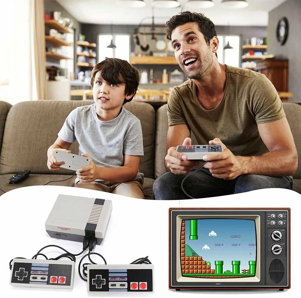 Happyjoe Retro žaidimų konsolė Super Mario, Tanks, Bomber Man
