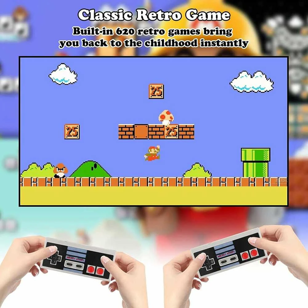 Happyjoe Retro žaidimų konsolė Super Mario, Tanks, Bomber Man