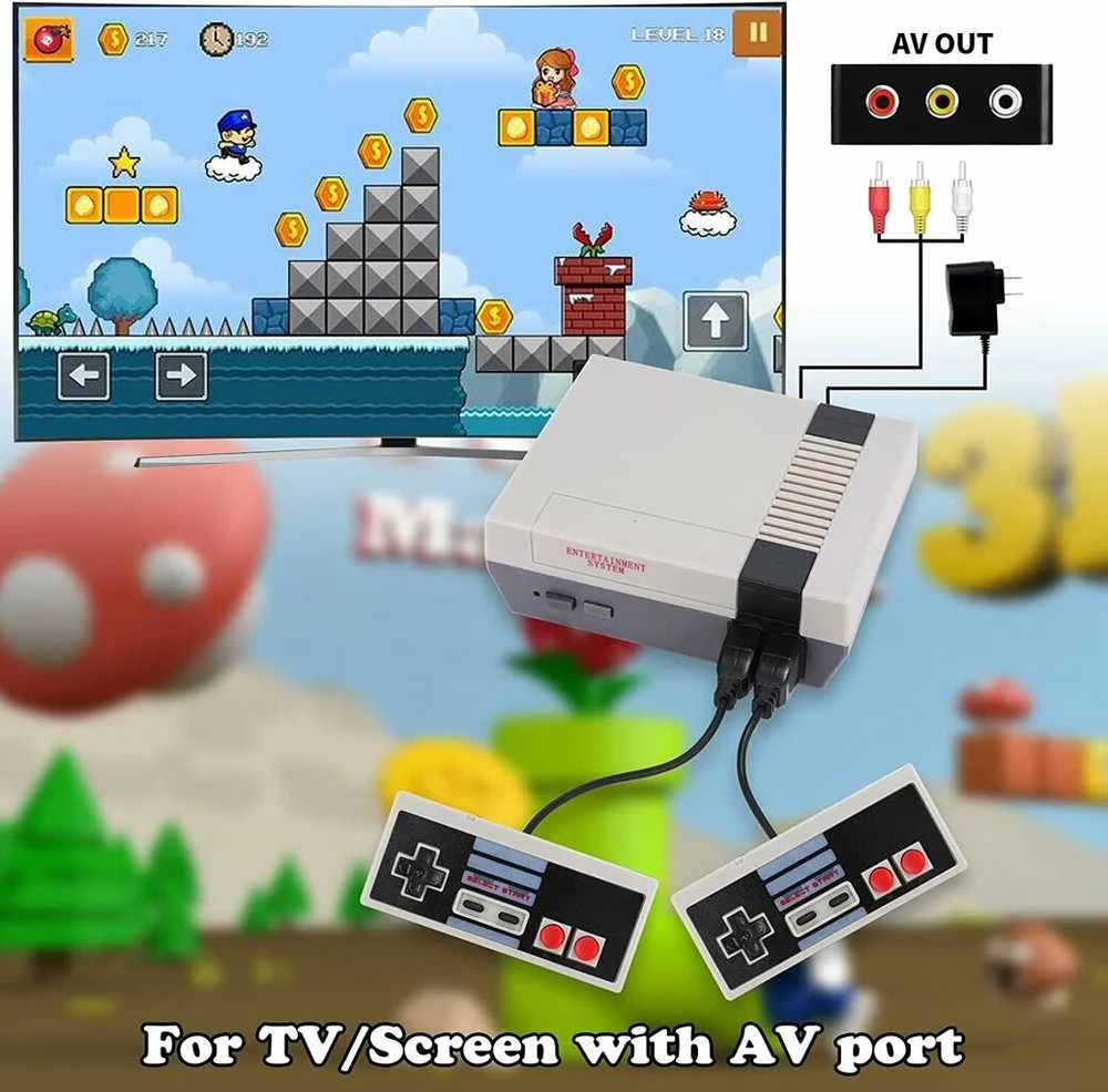 Happyjoe Retro žaidimų konsolė Super Mario, Tanks, Bomber Man