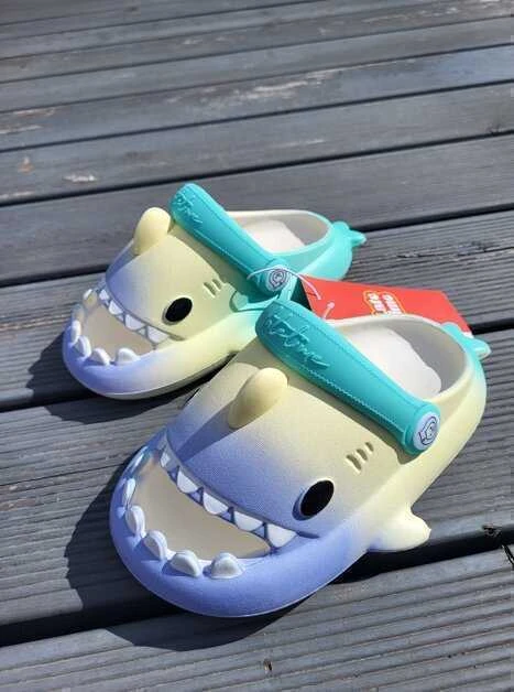 Happyjoe Šlepetės vaikams Shark slippers, mėlynos