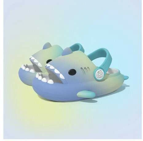 Happyjoe Šlepetės vaikams Shark slippers, mėlynos