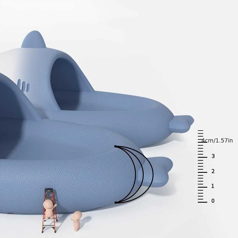 Happyjoe Šlepetės vaikams Shark slippers, mėlynos