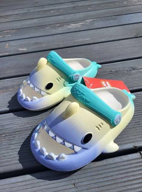 Happyjoe Šlepetės vaikams Shark slippers, mėlynos