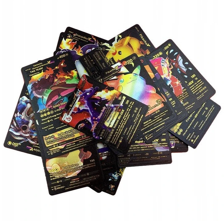 Juodos Pokemon kolekcinės kortos 10vnt. TCG Juodas - Limited Edition