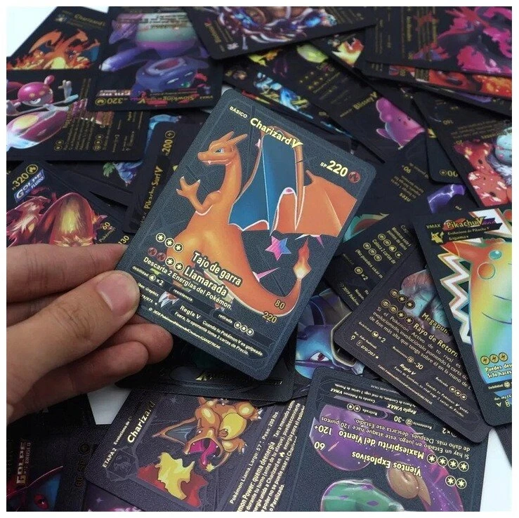 Juodos Pokemon kolekcinės kortos 10vnt. TCG Juodas - Limited Edition