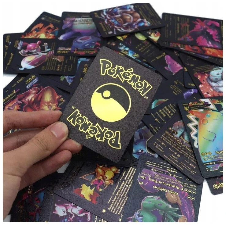 Juodos Pokemon kolekcinės kortos 10vnt. TCG Juodas - Limited Edition