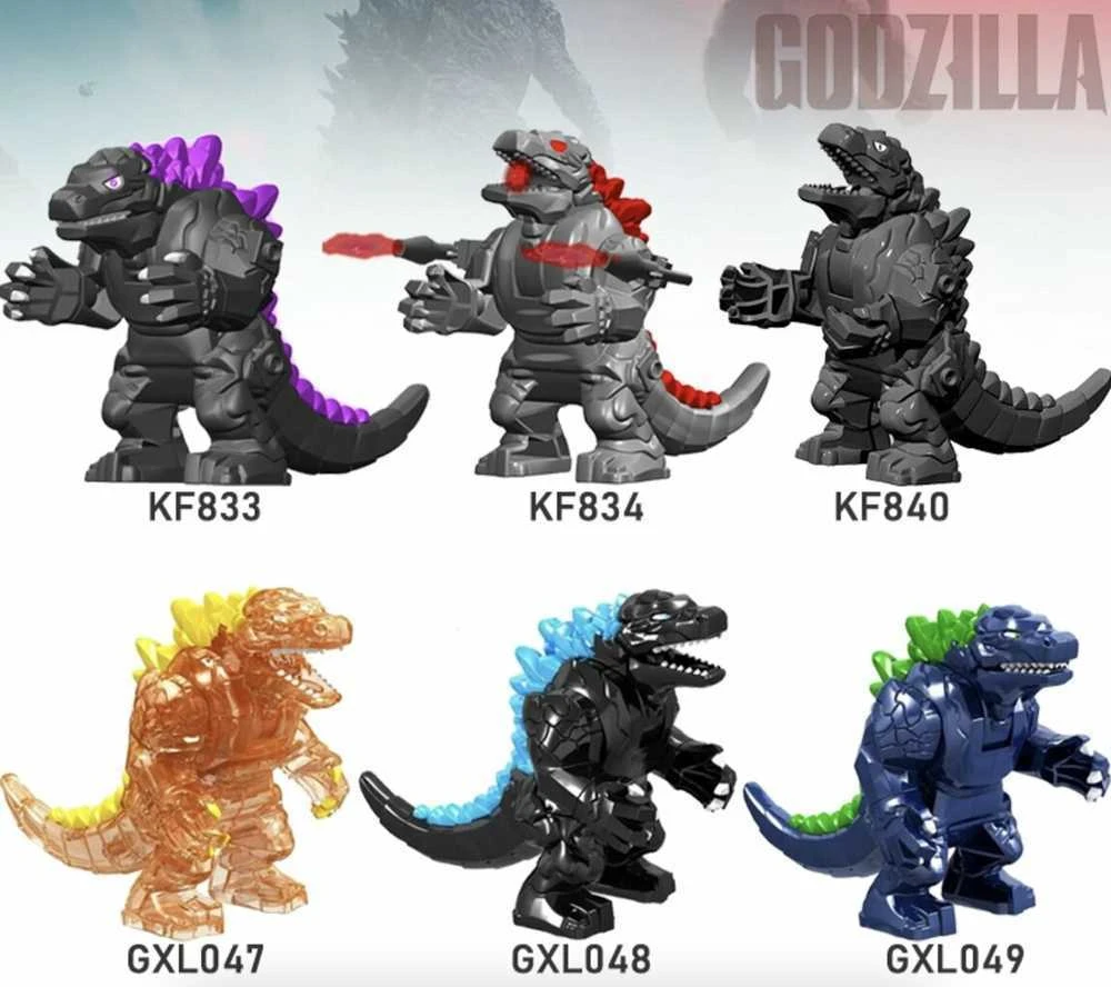 Konstruktorius Godzilla figūrėlė HeroBricks, 10 cm