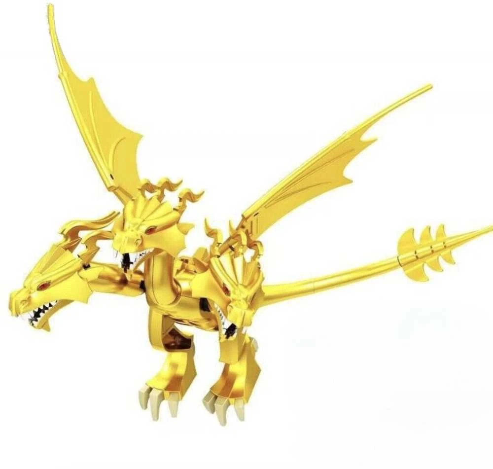 Konstruktorius Godzilla King Ghidora figūrėlė HeroBricks, 26cm