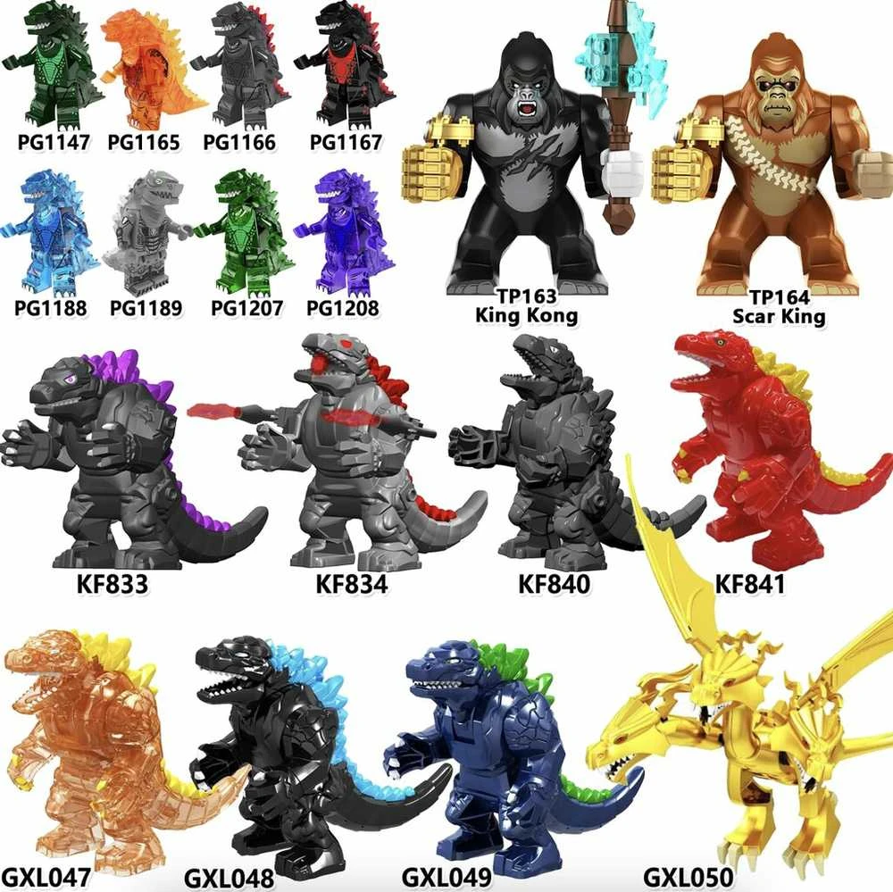 Konstruktorius King Kong vs Godzilla figūrėlė HeroBricks, 9cm