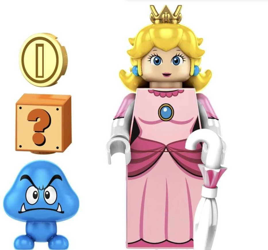 Konstruktorius Super Mario Princess Peach figūrėlė HeroBricks, 5cm