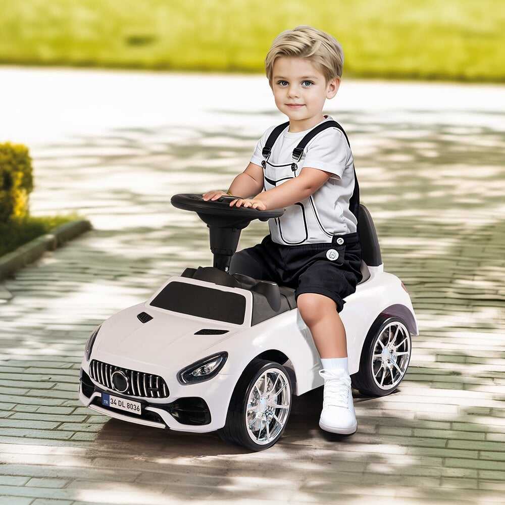 Paspiriama mašinėlė Dolu 64 cm, su garso signalu ir atsidarančia bagažine, 8036