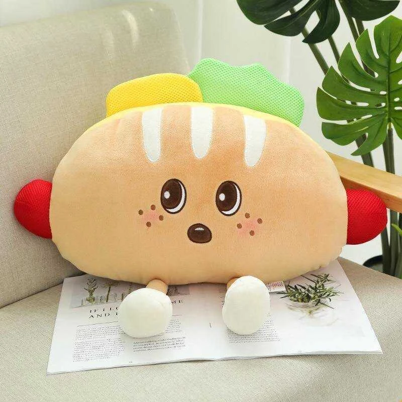 Pliušinis žaislas HappyJoe Hot Dog pagalvėlė 30 cm