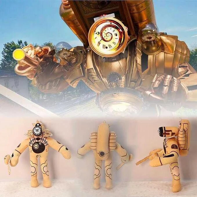 Pliušinis žaislas HappyJoe Skibidi Toilet, King Drill, 30cm