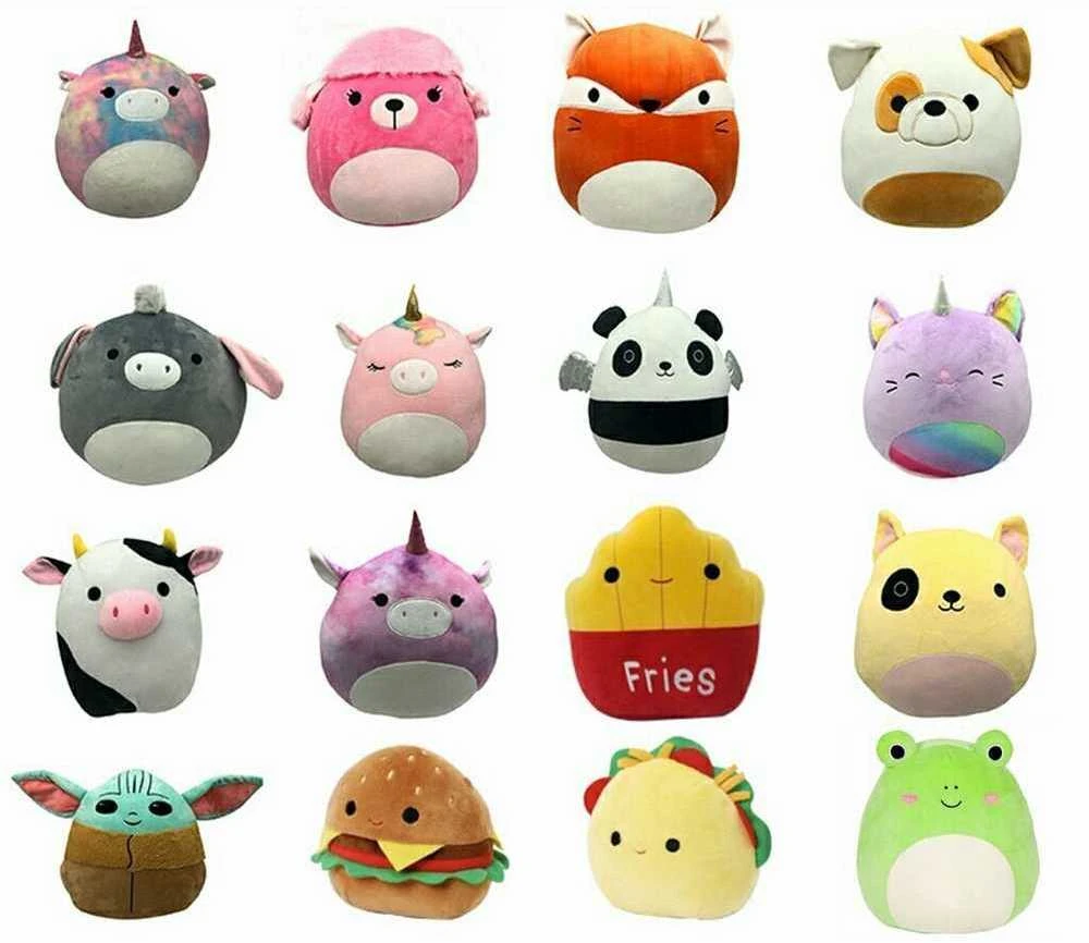Pliušinis žaislas HappyJoe Squishmallows, violetinis vienaragis, 20cm