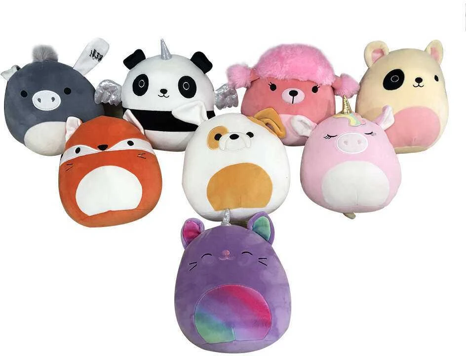 Pliušinis žaislas HappyJoe Squishmallows, violetinis vienaragis, 20cm